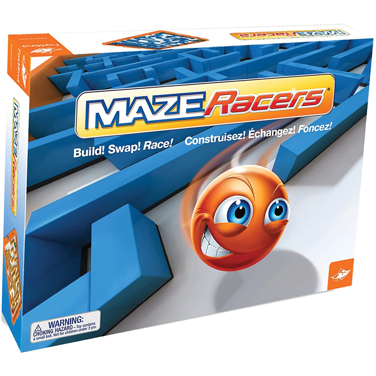 FoxMind Games: Maze Racers, Exciting Building and Racing Board Game, Competitive Gameplay, 2 to 4 Players, Small Parts Included, For Ages 8 and up